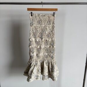 NWT V. Chapman “Leiani” Midi Skirt in Tapestry Rose Sz 2